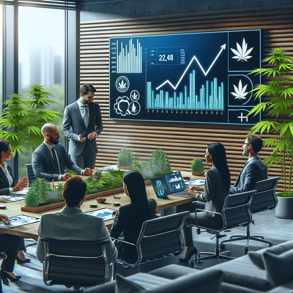 Business Meeting Focused on Cannabis Investment